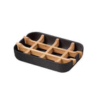 Soap Dish Bamboo Wooden Drain Container Bathroom Shower Soap Holder Case - Aimall
