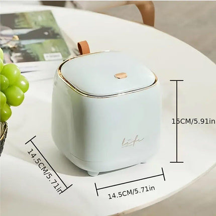 Small Desktop Wastebasket Paper Basket Mini Office Organizer for Desk Storage