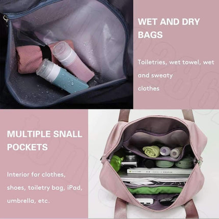 Large Capacity Travel Bag Foldable Luggage Tote Lightweight Storage Duffel Bag