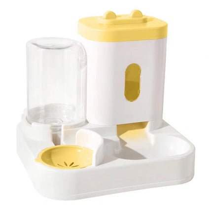 2in1 Pet Bowl Vertical Feeder and Drinker Cat Dog Bowl Water and Food in One