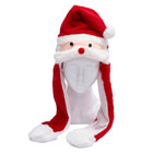 Christmas Plush Hat Pinch Air Bag Funny Ear Moves for Kids and Women Accessory