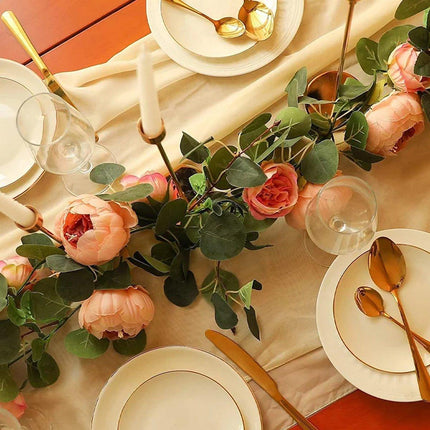 170cm Peony Flower Rattan Fake Flower Vine Artificial Decoration for Home Party
