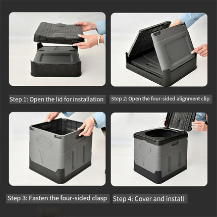 Portable Folding Car Toilet Outdoor Travel Emergency Plastic Lightweight Toilet