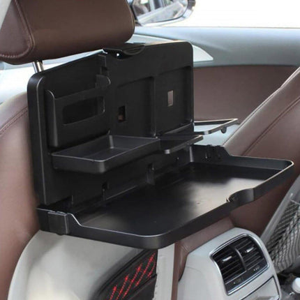Foldable Back Seat Tray Table Multifunctional Car Organizer with Drink and Laptop Holder