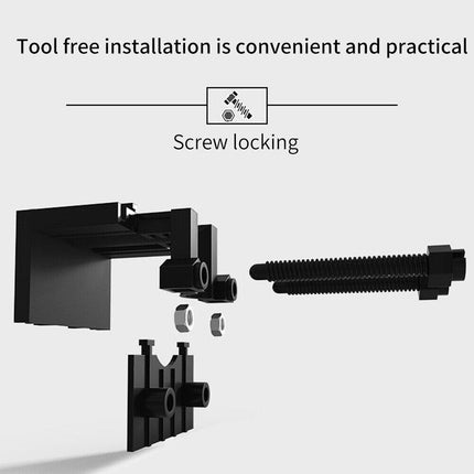 Acrylic Fish Tank Water Pipe Holder Right Angle Inlet Outlet Suction Clip Bracket