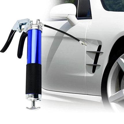 6000PSI Grease Gun Pressure Pistol Grip Dual Flow Flex Hose Industrial Quality - Aimall