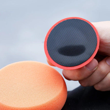 5pcs Car Polishing Sponge with Handle Manual Buffing Pads for Auto Detailing
