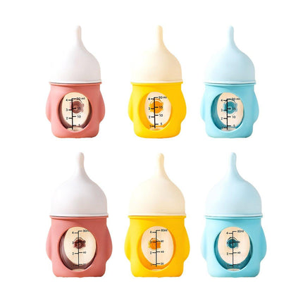Silicone Pet Milk Feeding Bottle with Scale for Small Puppies and Kittens 20ml 80ml