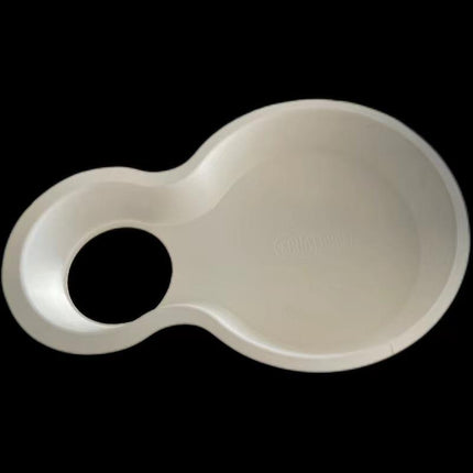 50pcs Biodegradable Hot Dog Tray Two Compartment Coffee Cup Holder Plate Thicken