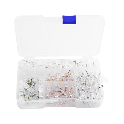 200pcs Office Bulletin Cork Board Accessories Staples Clip Pegs Push Pins