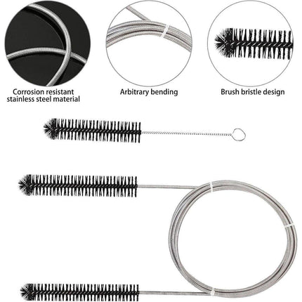 Double-headed Tube Cleaning Brush Hose Cleaner Supplies Fits 19mm/15mm Dia Tube