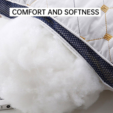 1/2PCS Hotel Style Polyester Fibre Pillow Washable High Rebound Support