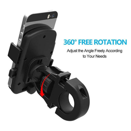360 Degree Rotation Phone Holder Handlebar Mount for Motorcycle and Bicycle