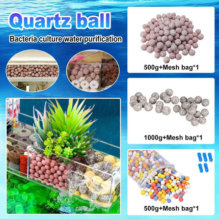 Quartz Ball Ceramic Bio Ball Filter Media Biological Ring for Aquarium Fish Tank
