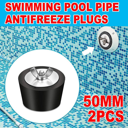 2pcs Winter Swimming Pool Pipe Freeze Protection Plugs for Cold Weather Use