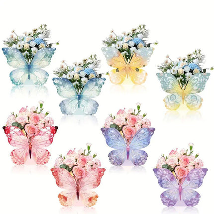 24pcs Tea Party Flower Decoration Snack Box 3D Butterfly Birthday Wedding Box