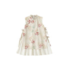Floral Chinese Style Hanfu Cheongsam Dress for Girls Traditional National Outfit