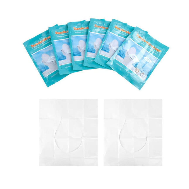 50pcs Dissolvable Disposable Toilet Paper Travel Hotel Portable Toilet Pads