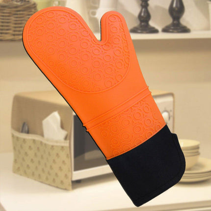 2pcs Insulated Oven Mitts Heat Resistant Gloves for Kitchen Household Use
