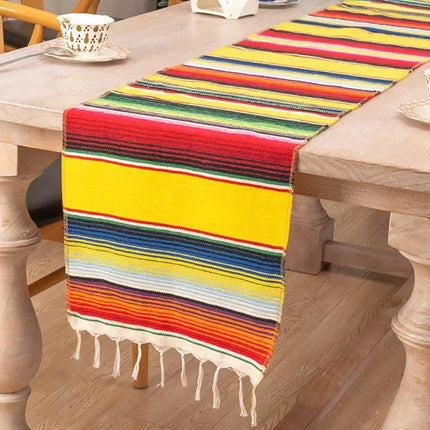 Woven Blanket Tassel Party Tablecloth Home Decoration Table Flags Cover Cloth