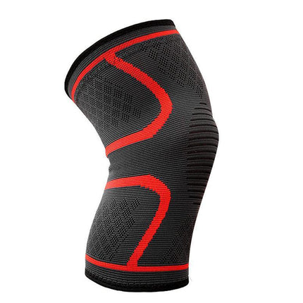 AOLIKES®3D Weaving Knee Support Brace Sleeve Sports Joint Kneelet Leg Breathable Red - Aimall