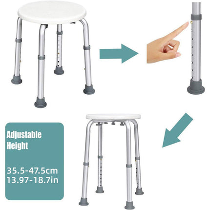 Non Slip Bath Chair Elderly Bathroom Stool Toilet Seat Secure Shower Bench