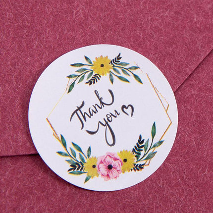 UP TO 80PCS Stickers Labels Thank You Stickers Gift Wrapping Craft Scrapbook DIY - Aimall