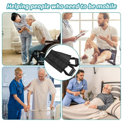 Black Leather Support Cushion for Elderly Bedridden Disabled Backrest Waist Pad