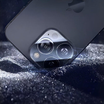 2PCS Transparent Tempered Glass Camera Lens Protector for iPhone 15 Pro Max