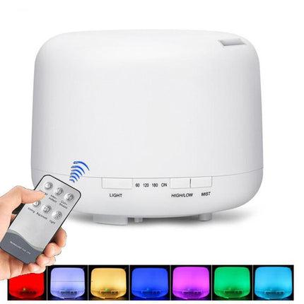 500ML Aroma Aromatherapy Diffuser LED Oil Ultrasonic Air Humidifier Purifier - Aimall