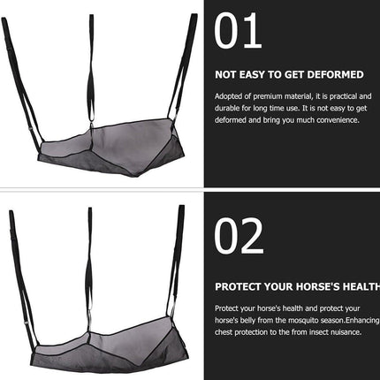 Horse Belly Cover Fly Mosquito Protection Anti Scratch Guard Netting Bag