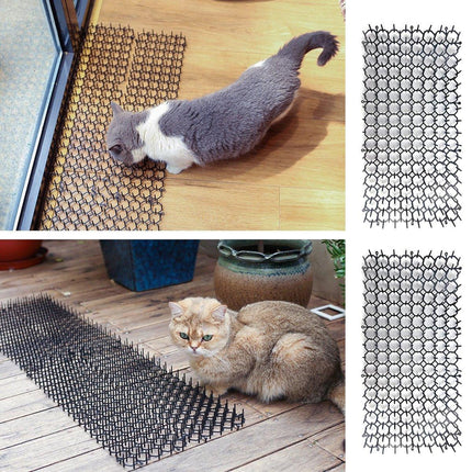 10pcs Anti-Cat Spike Mat Pet Deterrent Mat Outdoor Cat Repellent Netting Kit