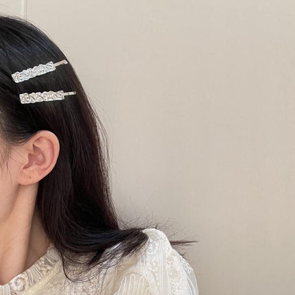 Chic Silver Water Ripple Hair Clip