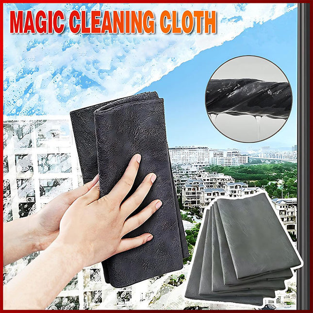 5SizeThickened Magic Cleaning Cloth Streak Free Reusable Microfiber Cleaning Rag - Aimall