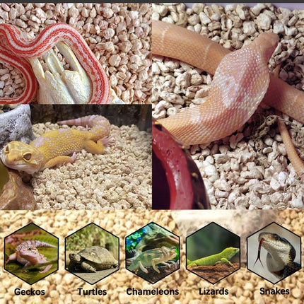 1kg Natural Corn Cob Bedding for Reptiles Small Animal Safe Habitat