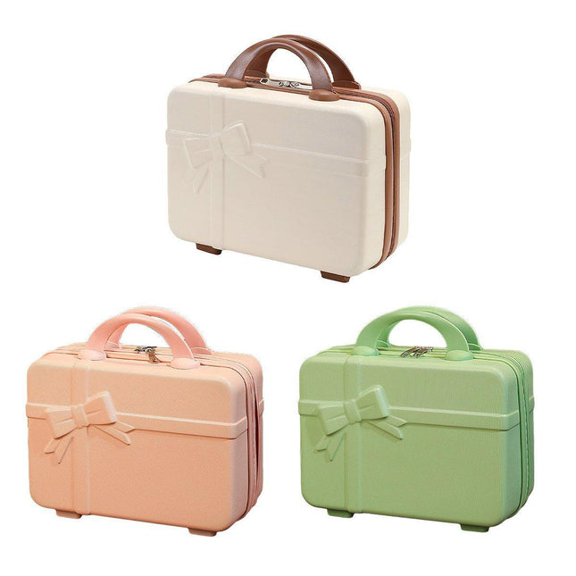 14 Inch Bow Hand Luggage Mini Makeup Case Travel Storage Gift Suitcase for Women