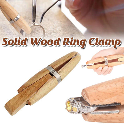 Professional Wood Ring Clamp Jewelers Holder Jewelry Making Hand Tool Benchwork