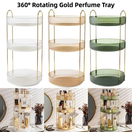Rotating Cosmetic Organiser Home Storage Shelf Box for Makeup and Beauty Product