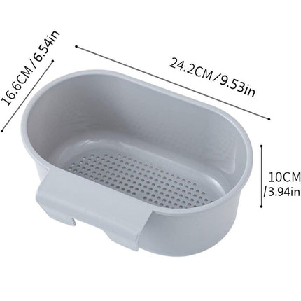 4PCS Multifunctional Sink Drain Basket Hangable Storage Organizer Kitchen Gadget