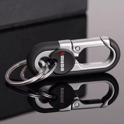 Keychains Fashion Men's Stainless Steel Ring Creative Metal Car Accessory Gift - Aimall