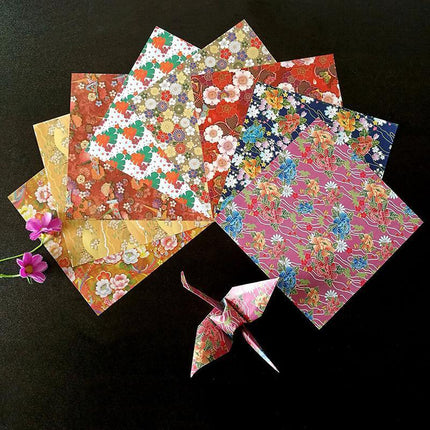 120 Sheets 8 Mixed Colours Japanese Pattern Sakura Folding Origami Craft Paper - Aimall