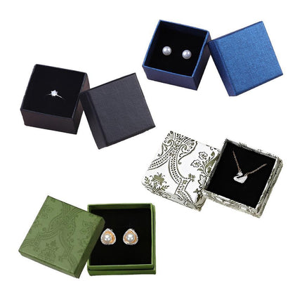 20pcs Ring Earring Gift Boxes Small Jewelry Packaging Storage Case Organiser