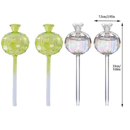 2PCS Automatic Glass Watering Cactus Plant Flower Self Drip Irrigation Tool