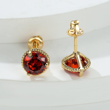 Three Claws Twisted Lace Threaded Stud Earrings Simple Elegant Earrings Women