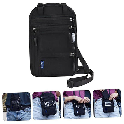 Multi-Functional Travel Passport Document Bag Protective Case Cover Holder