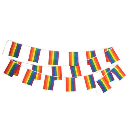 20x 5M Rainbow String Flag Gay Lesbian Pride LGBT Mardi Gras Party Banner Outd - Aimall