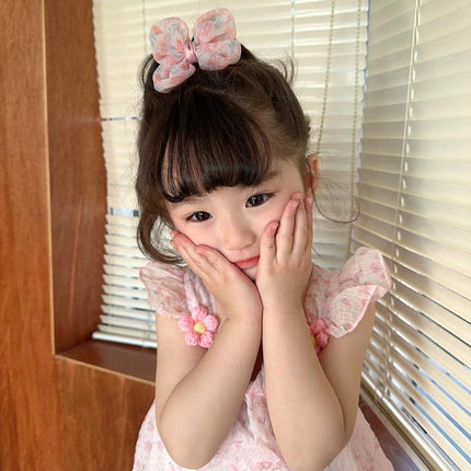 Cute Bow School Hairclips Mesh Yarn Hair Accessories Bow Girl Kids Party Gift - Aimall