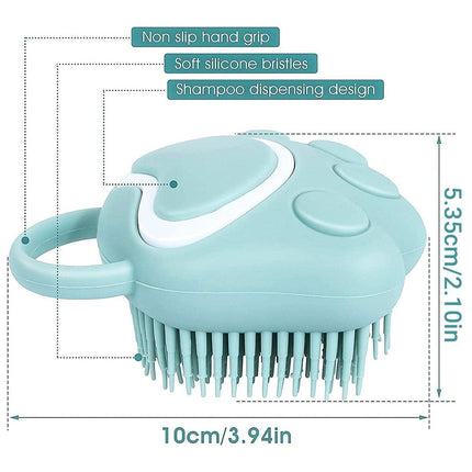 Silicone Bathing Brush Multifunctional Pet Hair Washing Brush Massage Scrubber