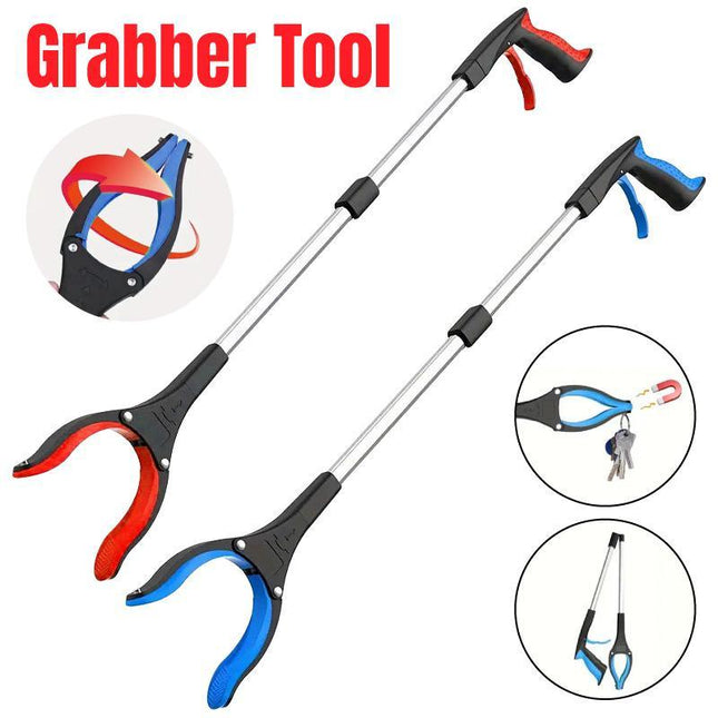 Folding Rubbish Picker Clip Hygiene Trash Grabber Long Handle Waste Cleaner Tool