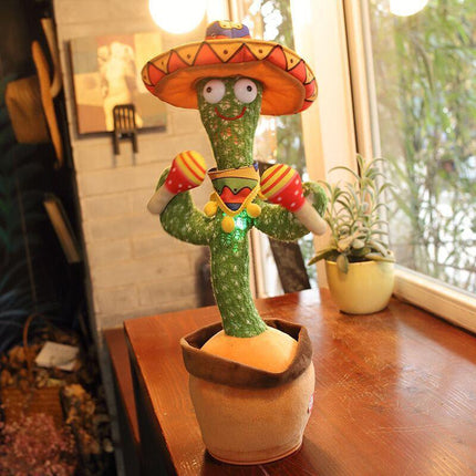 Talking Toy Dancing Cactus Doll Speak Talk Sound Record Repeat Kawaii Funny Toy - Aimall